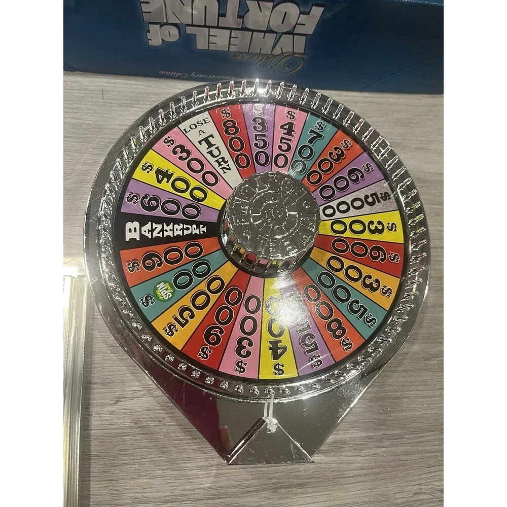 DELUXE WHEEL OF FORTUNE 25th Silver Anniversary Edition, Pressman  Bonus Puzzles